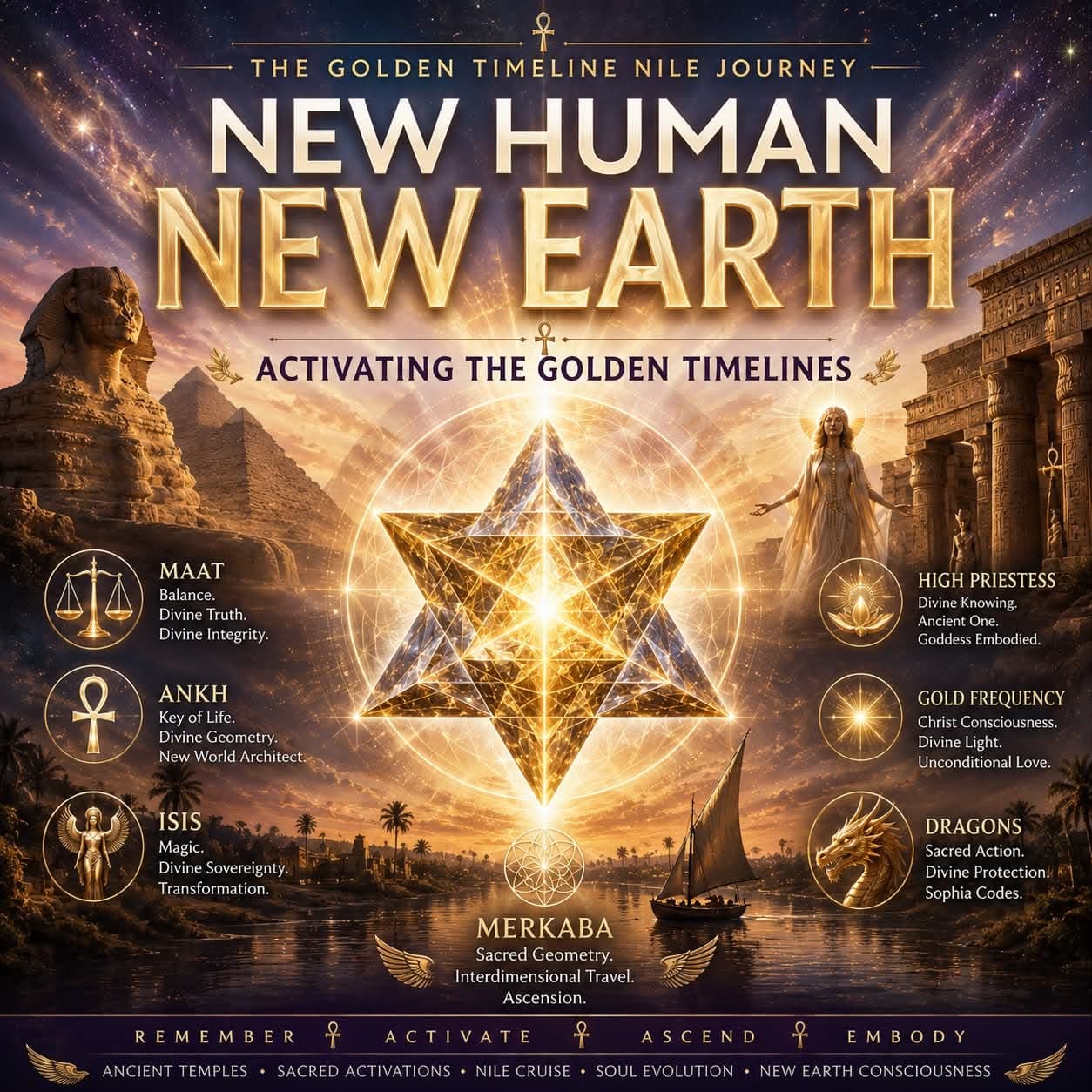 New Human New Earth Golden Timeline Nile Journey artwork